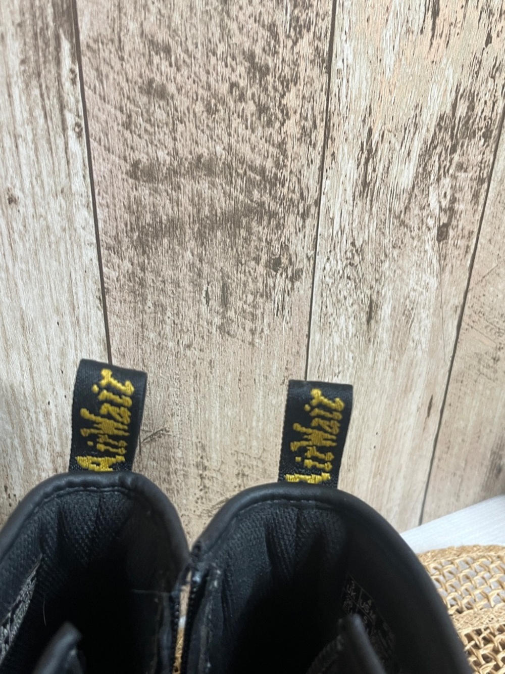 Dr. Martens 1460 J Black Lace Up Boots Womens 5 / Youth 3 Combat Boots - Picture 3 of 4